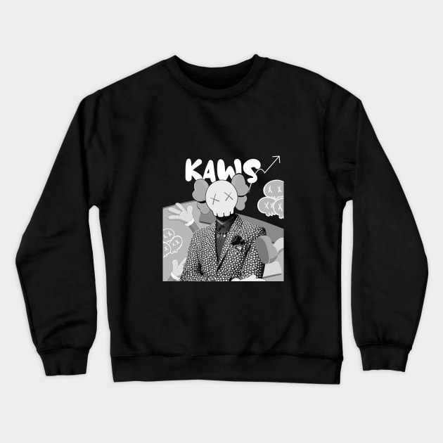 kaws fake Crewneck Sweatshirt by masihtitikterluka